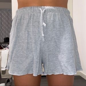 brandy melville gray comfy shorts